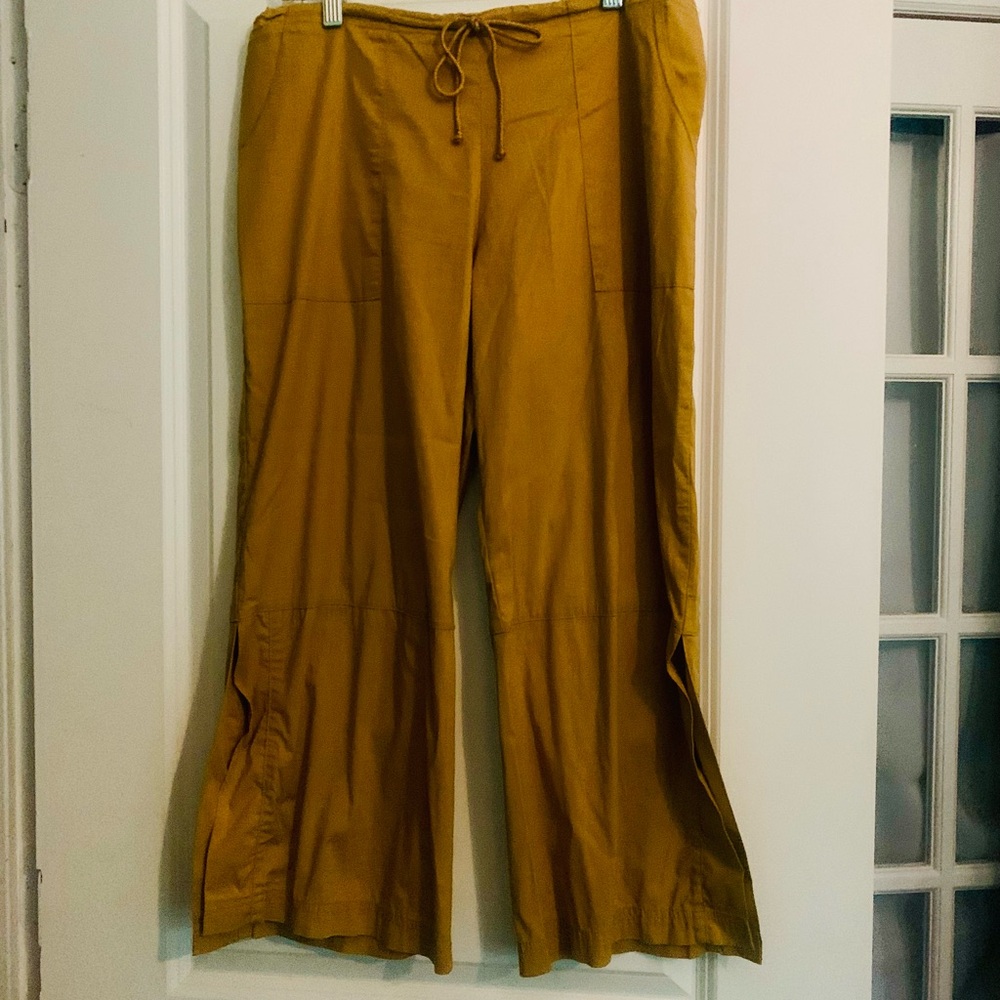 Rare discontinued be present Mustard Wide-Leg Pants - Picture 8 of 8